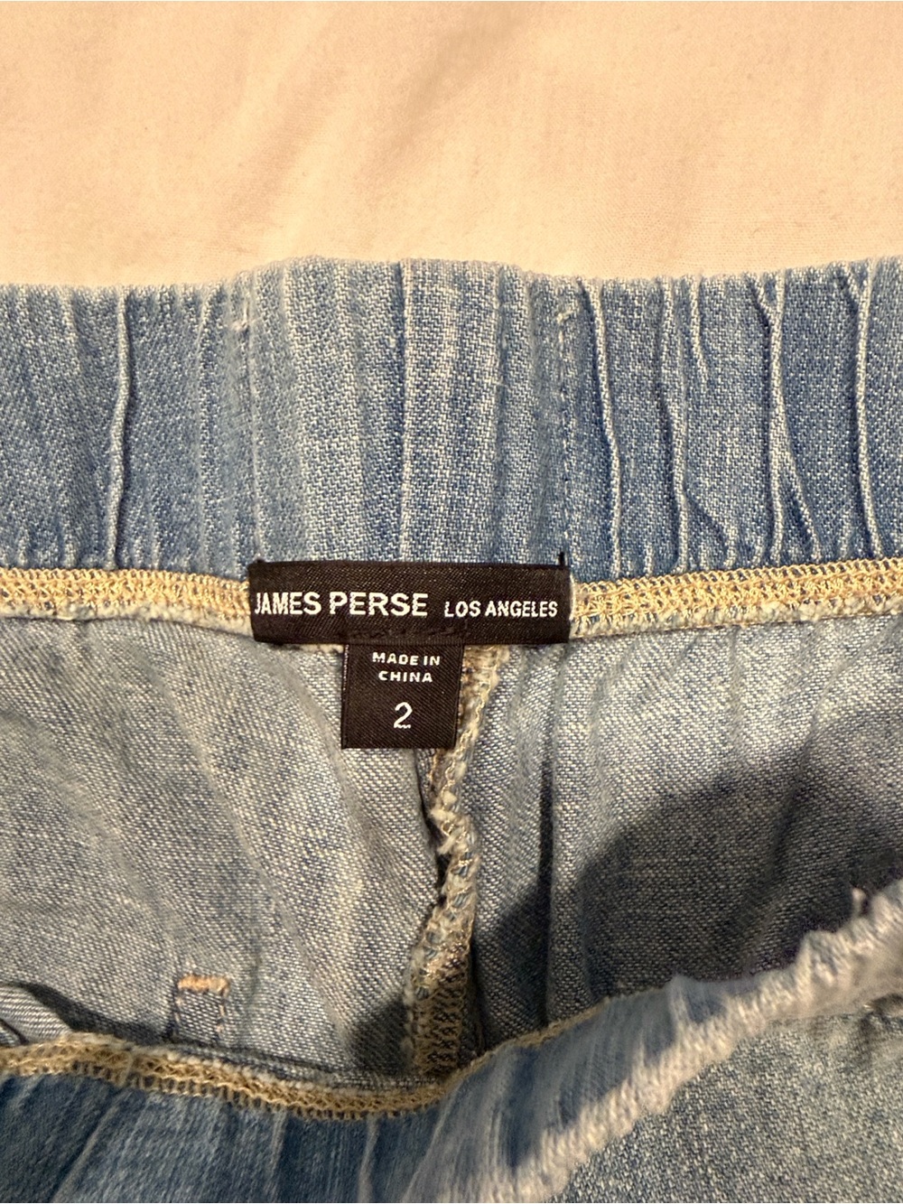 James Perse Denim Pleated Pant - Picture 7 of 9